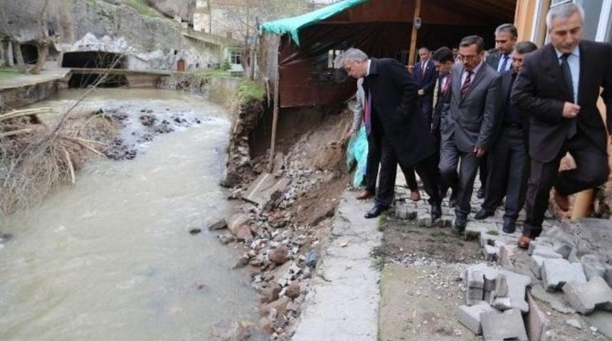 Vali Ataklı Melendiz &Ccedil;ayı&rsquo;nda İnceleme Yaptı