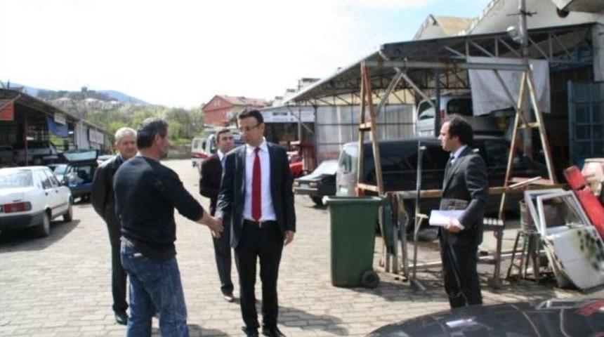 Devrek Kaymakamı G&uuml;ney&rsquo;den Sanayi Esnafına Ziyaret