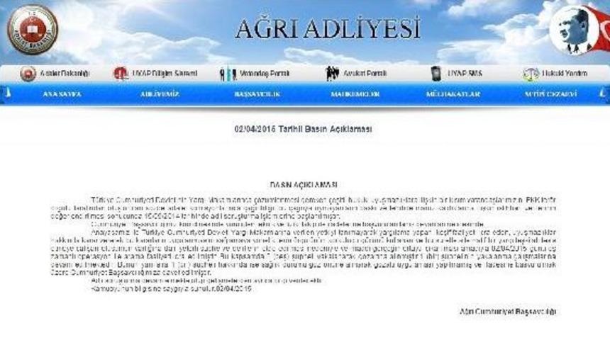 Ağrı&rsquo;Da Pkk Adına S&ouml;zde Mahkeme Kuran 5 Kişi Yakalandı