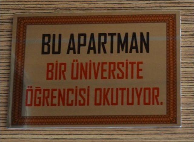 ’bu Apartman Bir Öğrenci Okutuyor’