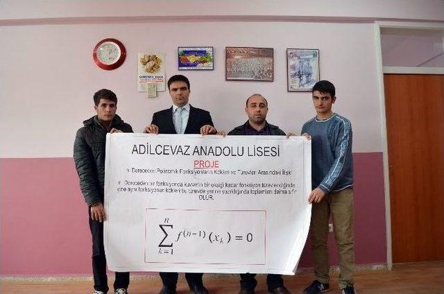 Adilcevaz Anadolu Lisesi Tübitak Bölge İkincisi Oldu