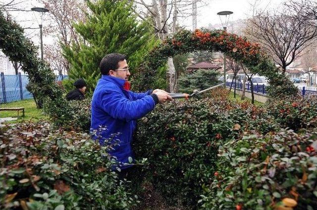 Mamak’ta Parklara Bahar Bakımı