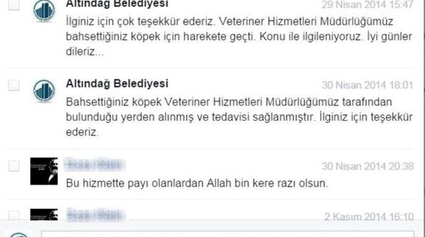 Altındağ Belediyesi Sosyal Medyada Da &Ccedil;&ouml;z&uuml;m&uuml;n Adresi