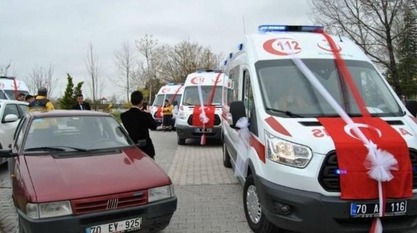 Karaman&rsquo;a 6 Yeni Ambulans
