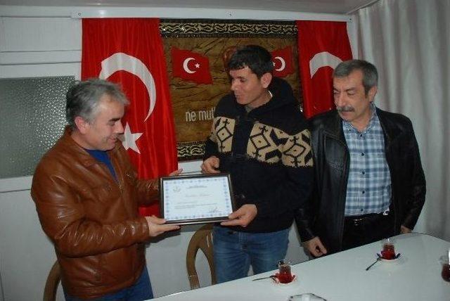 İlçe Milli Eğitimden Didim 75 Gençliğe Teşekkür Belgesi