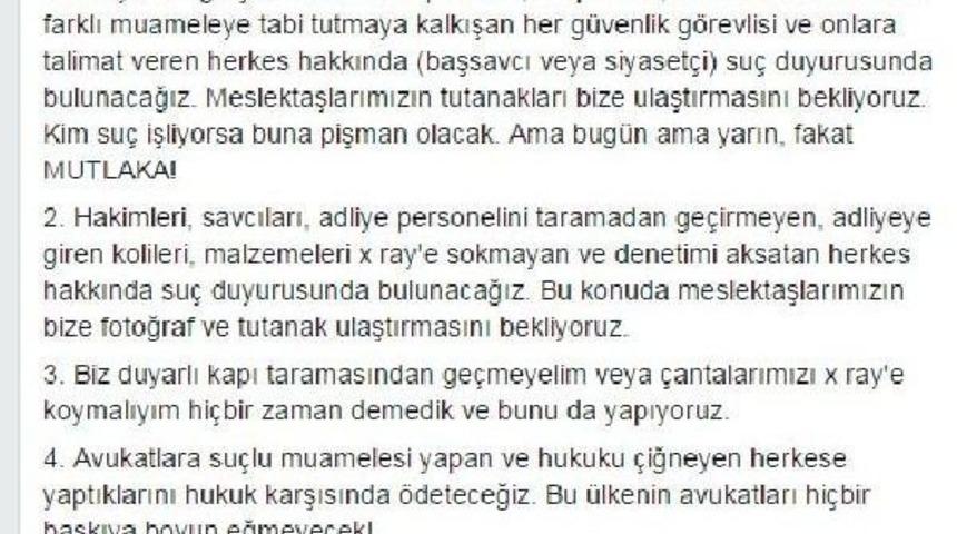 Feyzioğlu: Avukatlara Su&ccedil;lu Muamelesi Yapan Herkese Yaptıklarını Hukuk Karşısında &Ouml;deteceğiz