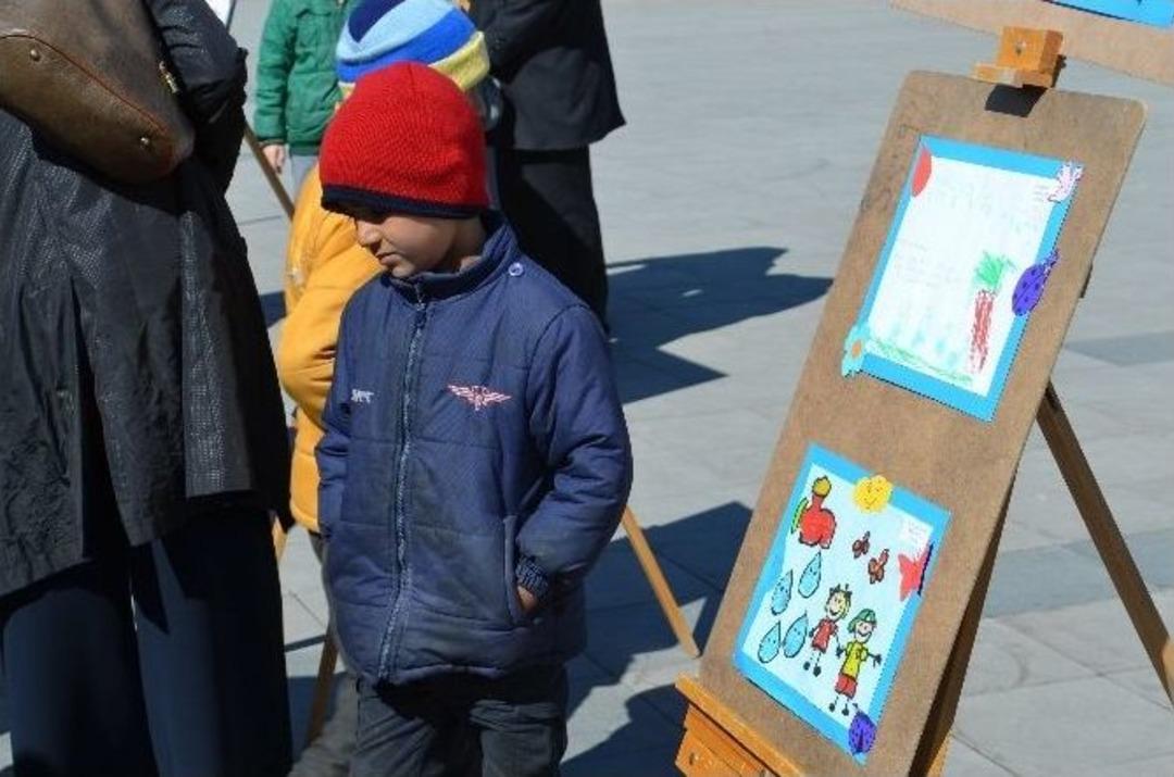 Anaokulu &Ouml;ğrencileri D&uuml;nya Su G&uuml;n&uuml; İ&ccedil;in Resim Yaptı