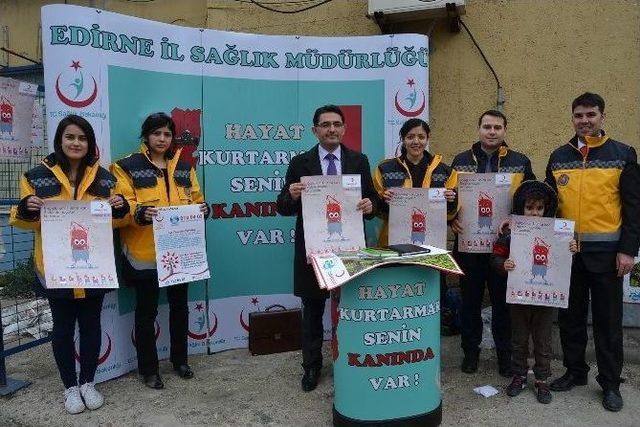 Edirne’de Gönüllü Kan Bağışçılarının İletişim Bilgileri Toplandı