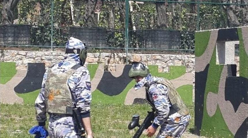 Bodrumsporlu Futbolculara Paintball S&uuml;rprizi