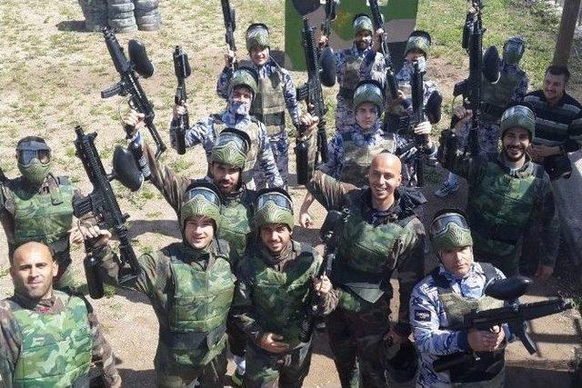 Bodrumsporlu Futbolculara Paintball Sürprizi