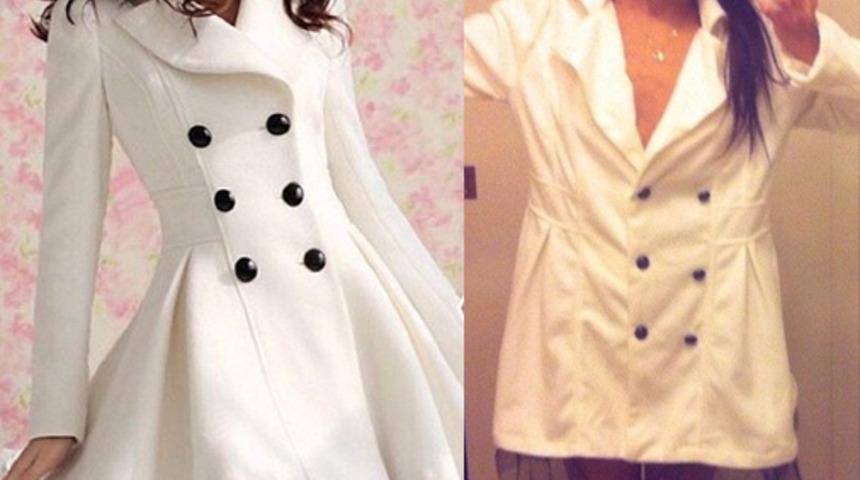 Beğendiği ceket b&ouml;yle gelince, neye uğradığını şaşırdı