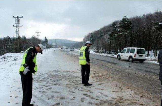 Zonguldak'ta Kar Ulaşımı Aksattı