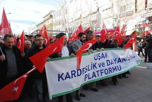 Uşak&rsquo;ta Binlerce Kişi Savcı Kiraz İ&ccedil;in Y&uuml;r&uuml;d&uuml; 2