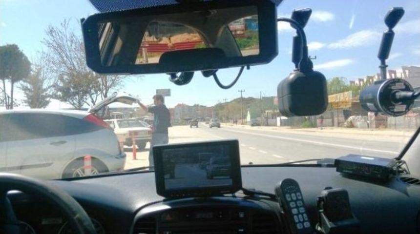 &Ouml;demiş B&ouml;lge Trafik&rsquo;ten Şehir İ&ccedil;erisinde Radar Uygulaması