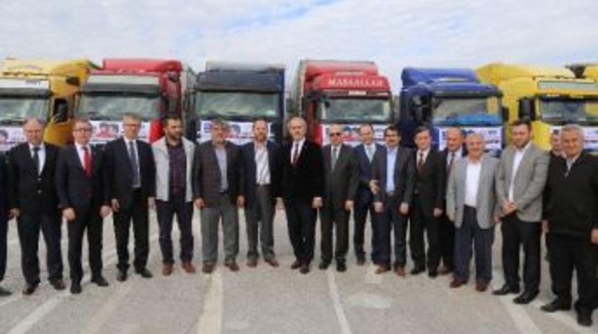 Yardım Tır&rsquo;ları Suriyeli Yetimler İ&ccedil;in Yola &Ccedil;ıktı