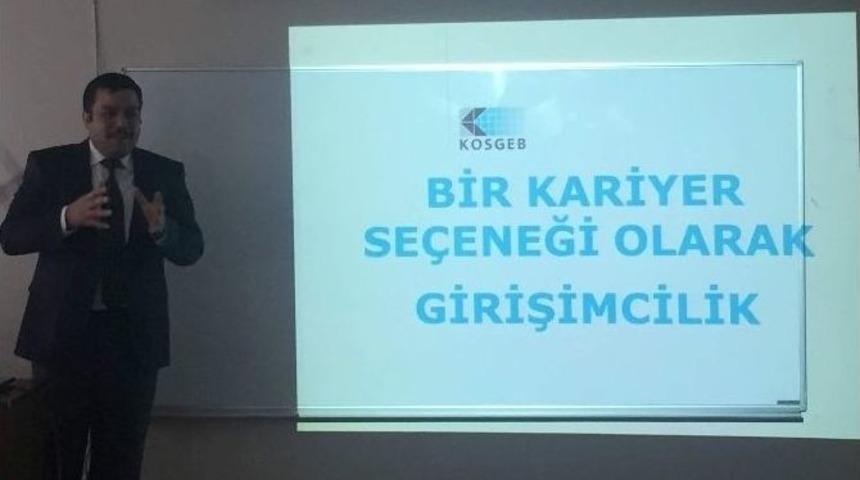 &Uuml;niversite &Ouml;ğrencilerine Kosgeb Destekleri Anlatıldı