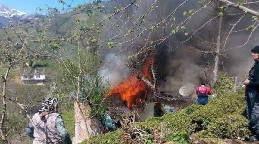 Trabzon’da Yangın