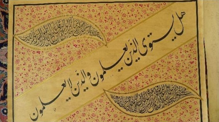 Iraklı Hattat Eserini Sanatseverlerle Buluşturdu