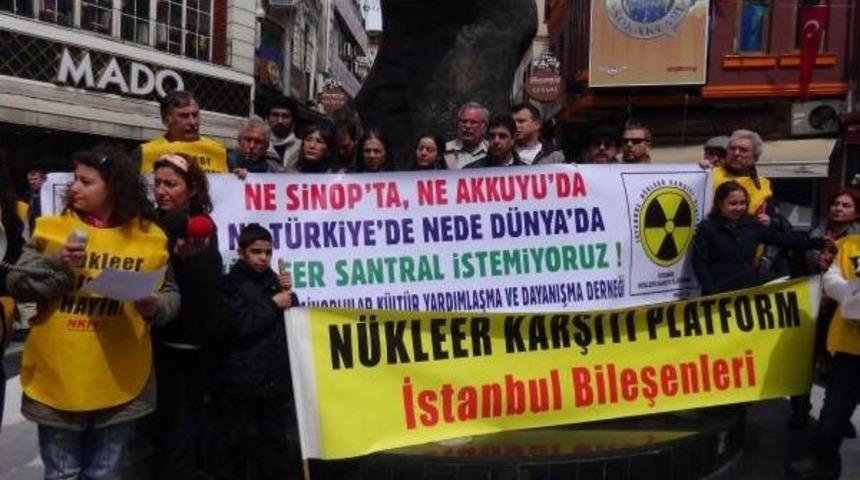 Beşiktaş'ta N&uuml;kleer Karşıtı Eylem