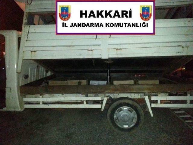 Hakkari’de 22 Bin Paket Kaçak Sigara Ele Geçirildi