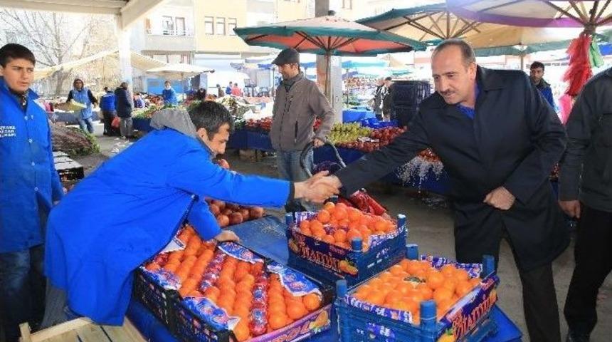 Pazar Esnafı İle Dualı A&ccedil;ılış