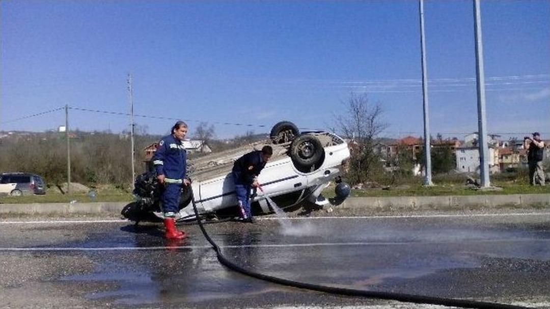 &Ccedil;aycuma&rsquo;da Trafik Kazası: 1 Yaralı