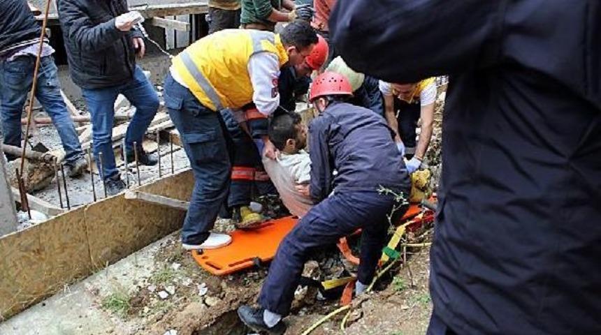 Kadık&ouml;y'de Inşaatta &Ccedil;&ouml;kme: 1 Iş&ccedil;i Yaralandı