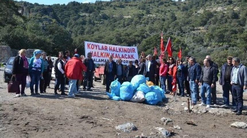 Dalaman&rsquo;da İhaleye &Ccedil;ıkan Koylarda Temizlik Eylemi