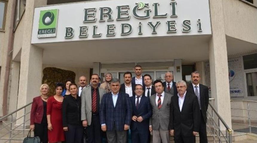 Adana&rsquo;daki Ereğlililerden Başkan &Ouml;zg&uuml;ven&rsquo;e Ziyaret