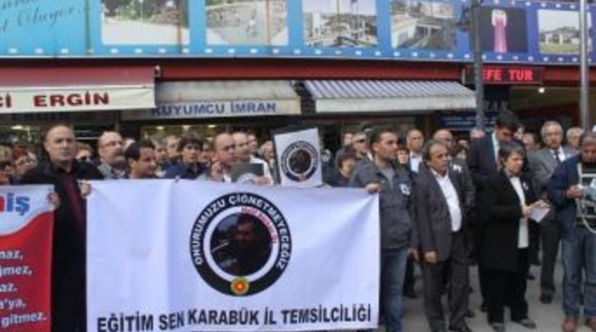 &Ouml;len &Ouml;ğretmen İ&ccedil;in Sendikalardan Protesto