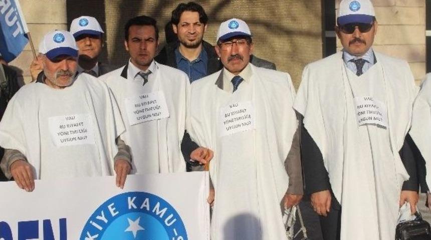 T&uuml;rk Eğitim-sen&rsquo;den Kefenli Eylem