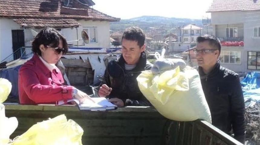 Pazarlar&rsquo;da Deneme Ama&ccedil;lı &Ccedil;&ouml;rek Otu Ekimi Yapıldı