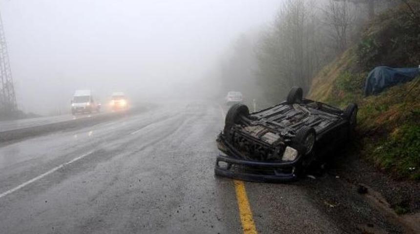 Sis, Zonguldak'ta Ulaşımı Aksattı