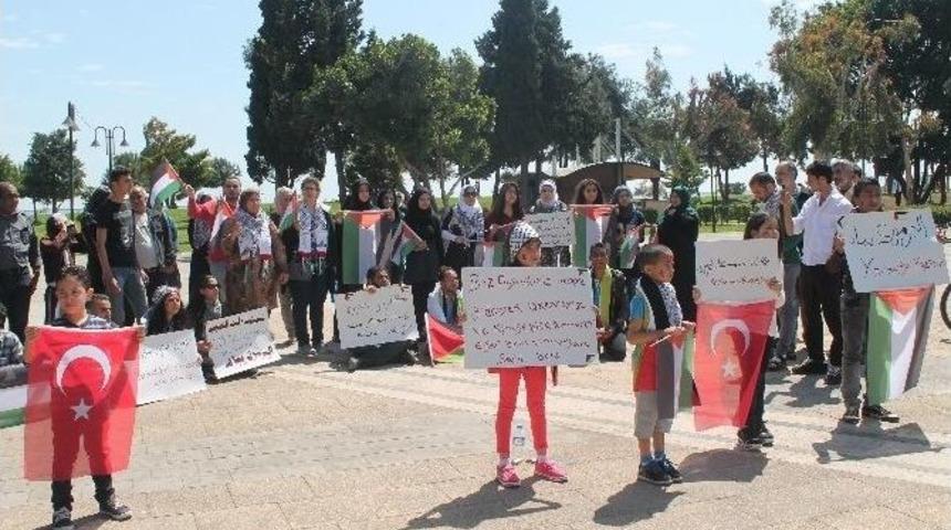 Mersin&rsquo;de Yermuk Kampı Protestosu