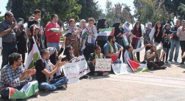 Mersin&rsquo;de Yermuk Kampı Protestosu 1