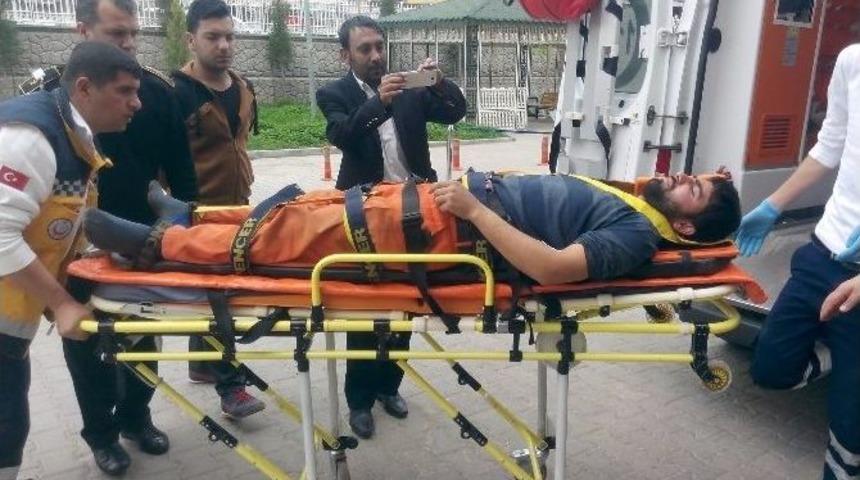 Osmaniyeli İş&ccedil;i İnşaatta D&uuml;şerek Yaralandı