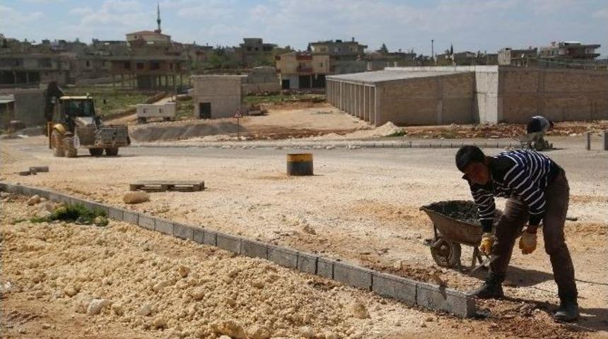 Halfeti&rsquo;de Bozuk Yollarda D&uuml;zenleme Yapılıyor