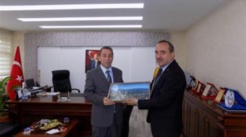 Emniyet M&uuml;d&uuml;r&uuml; Aydoğdu&rsquo;dan, Başkan Uzun&rsquo;a Ziyaret