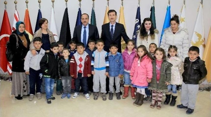 Minik &Ouml;ğrencilerden Başkan Duruay&rsquo;a Ziyaret