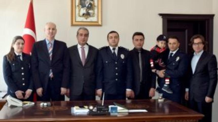 Sarıkamış Emniyeti&rsquo;nden Kaymakam Muhammed G&uuml;rb&uuml;z&rsquo;e Ziyaret