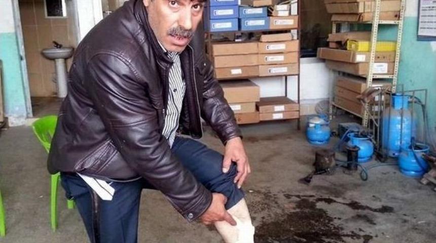 K&ouml;peklerin Saldırısına Uğrayan Şahıs Yaralandı