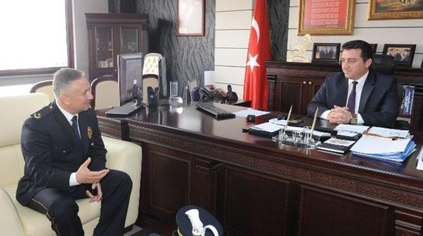 Boz&uuml;y&uuml;k Emniyet M&uuml;d&uuml;rl&uuml;ğ&uuml;&rsquo;nden Başkan Bakıcı&rsquo;ya Ziyaret