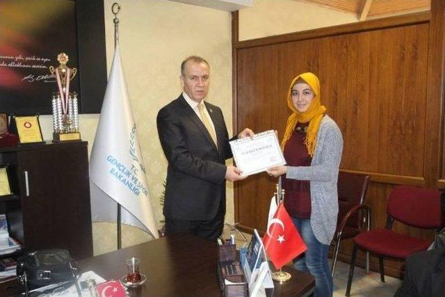 Arkaltı&rsquo;dan Gen&ccedil;lere Teşekk&uuml;r Belgesi 1