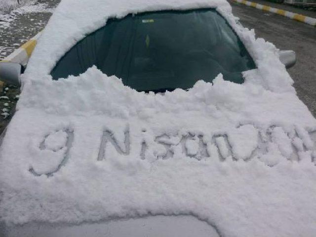 Denizli G&uuml;ne Karla Uyandı 3