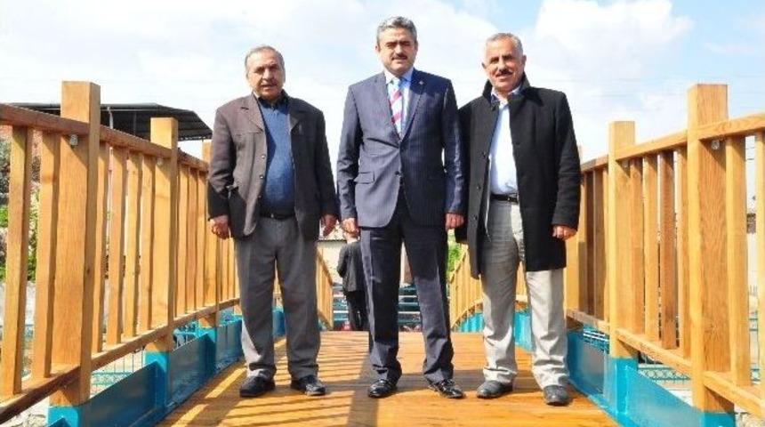 Nazilli&rsquo;de İki Mahalle Asma K&ouml;pr&uuml;yle Bağlandı