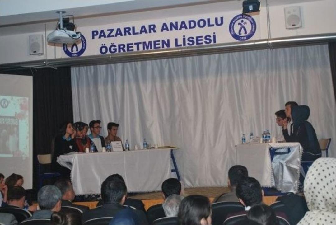 Pazarlar Anadolu Lisesinde M&uuml;nazara