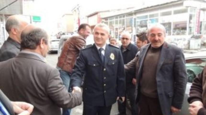 Pasinler Polisi Esnafı Ziyaret Etti