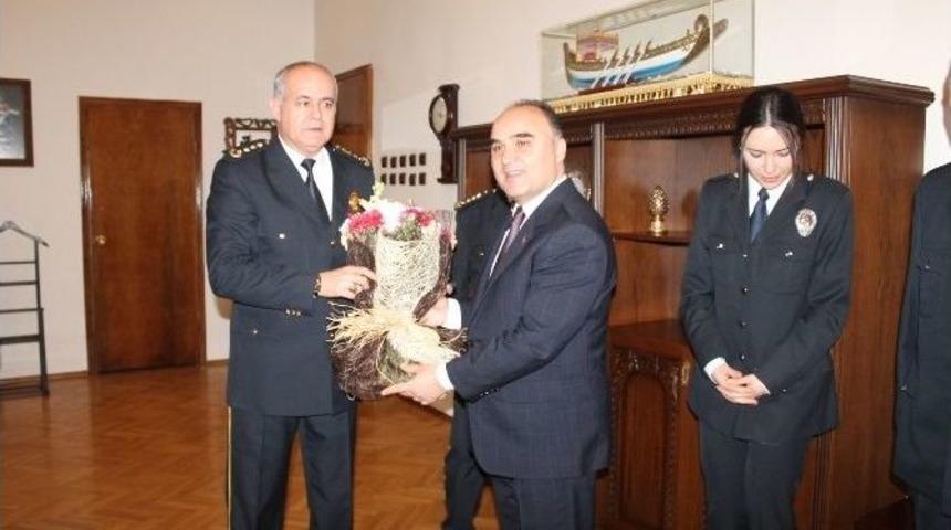 Emniyet M&uuml;d&uuml;r&uuml; Yoldan, Vali G&uuml;naydın&rsquo;ı Ziyaret Etti