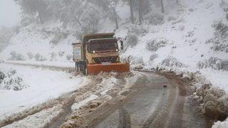 Denizli Güne Karla Uyandı (2)