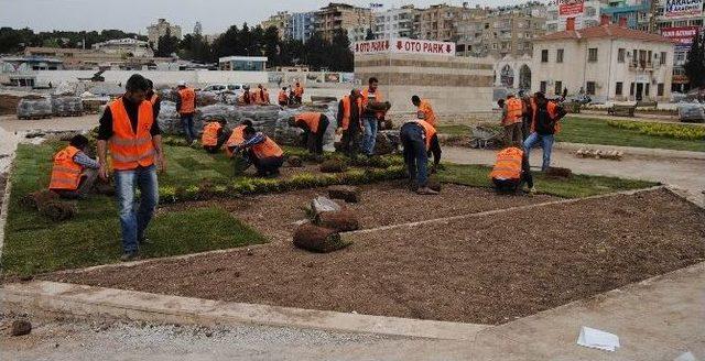 Rabia Meydanı Yeşile Kavuştu